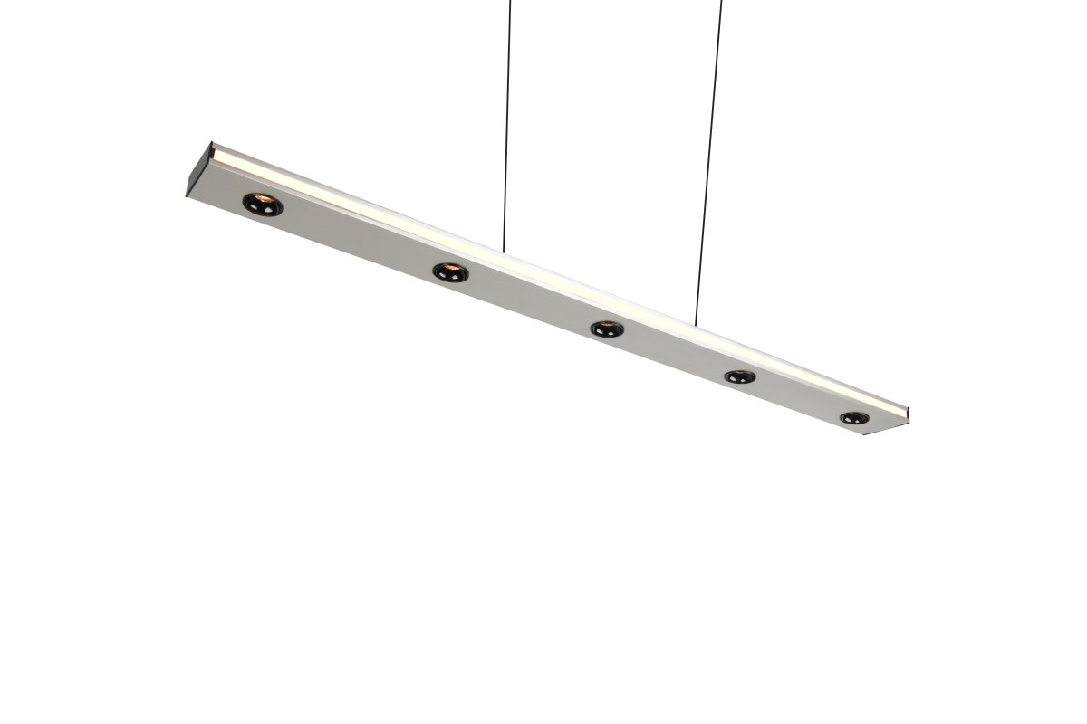 Graham 110cm Børstet stål Taklampe Fra Trio Lighting - 