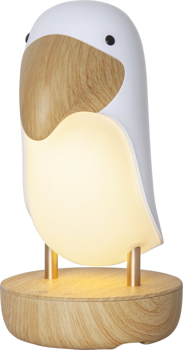 Toucan Bird Hvit barnelampe Fra Star Trading - Toucan Bird er en leken og dekorativ lampe som sprer et mykt og behagelig varmt hvitt lys.
