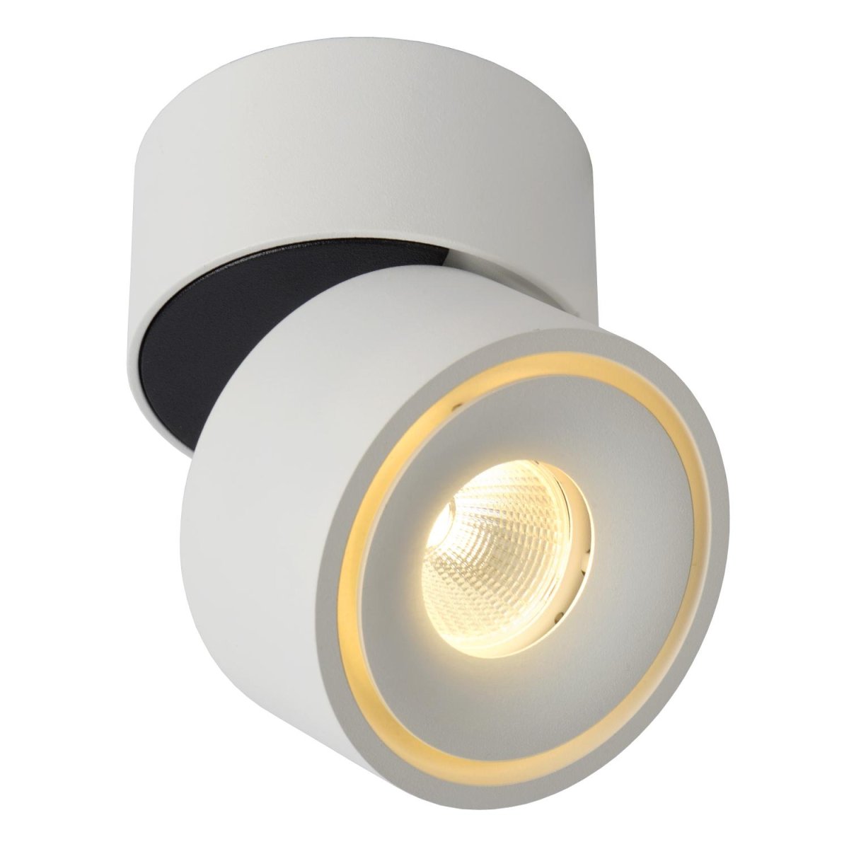 Yumiko Hvit spotlight Fra Lucide - Unike produktegenskaper:Med integrert dimbar LED-lyskildeUtstyrt med varmhvitt lys (2700K)Lett å koble til en dimmer (ekskl.