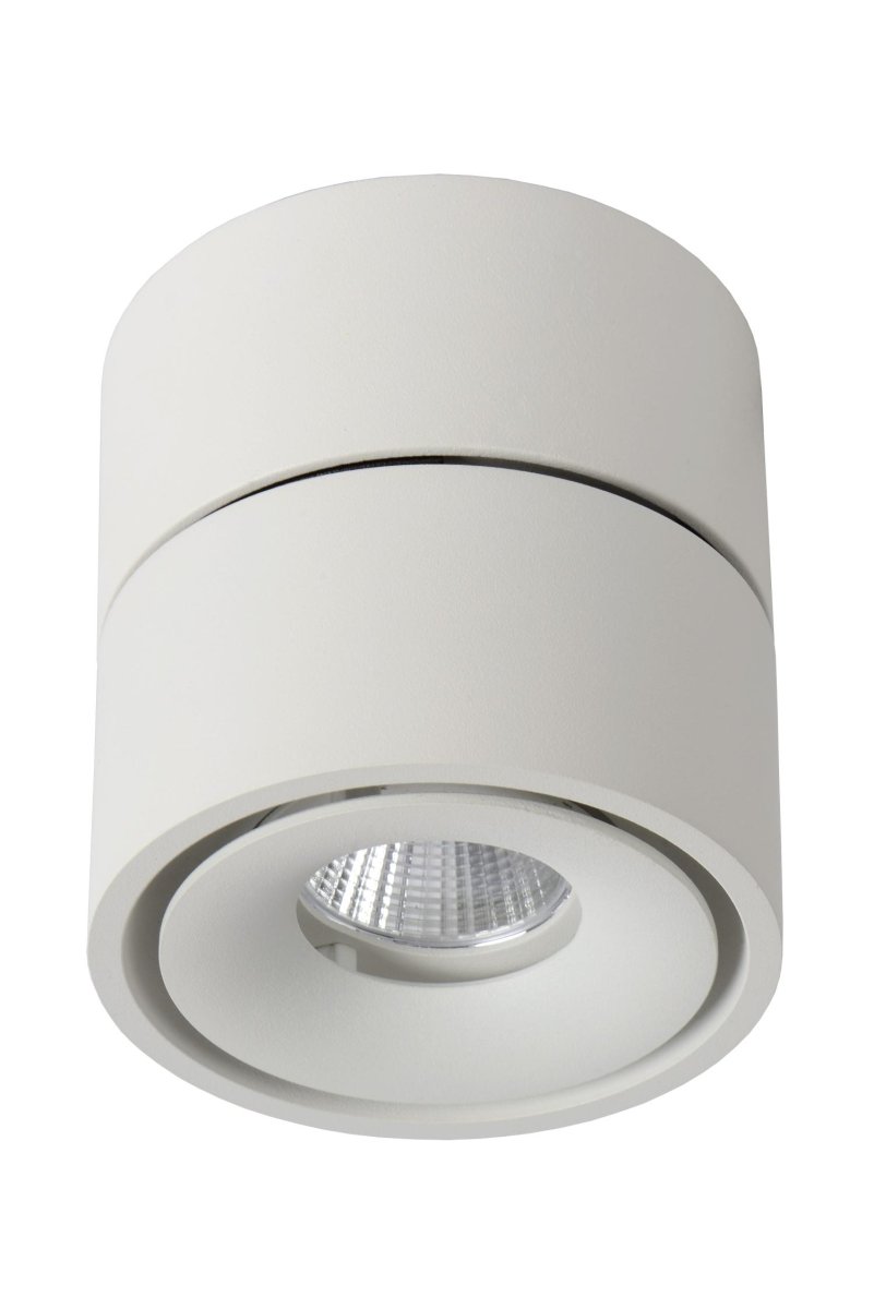 Yumiko Hvit spotlight Fra Lucide - Unike produktegenskaper:Med integrert dimbar LED-lyskildeUtstyrt med varmhvitt lys (2700K)Lett å koble til en dimmer (ekskl.