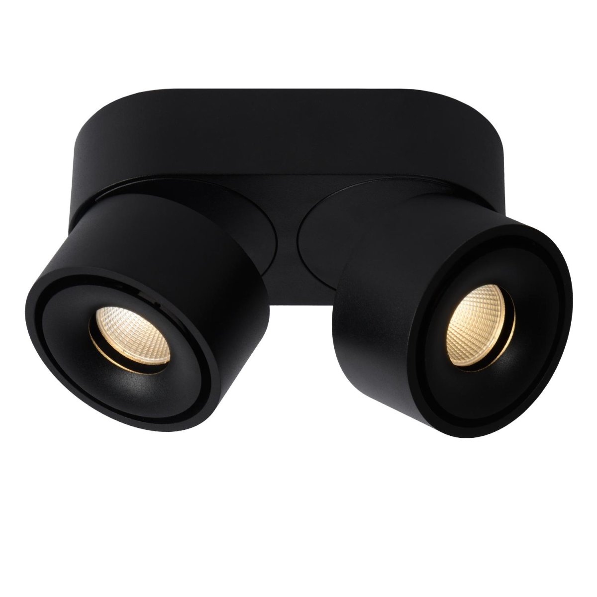 Yumiko 2 Svart spotlight Fra Lucide - Unike produktegenskaper:Med integrert dimbar LED-lyskildeUtstyrt med varmhvitt lys (2700K)Lett å koble til en dimmer (ekskl.