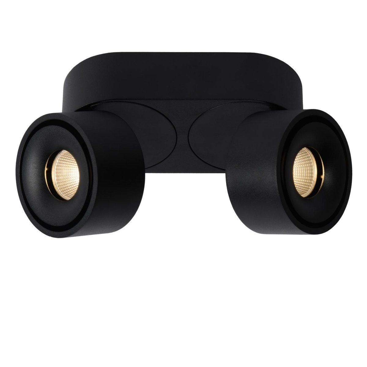 Yumiko 2 Svart spotlight Fra Lucide - Unike produktegenskaper:Med integrert dimbar LED-lyskildeUtstyrt med varmhvitt lys (2700K)Lett å koble til en dimmer (ekskl.