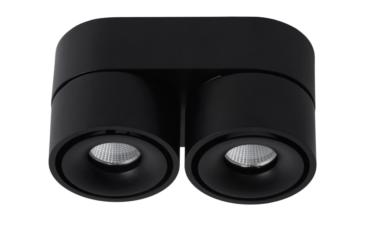 Yumiko 2 Svart spotlight Fra Lucide - Unike produktegenskaper:Med integrert dimbar LED-lyskildeUtstyrt med varmhvitt lys (2700K)Lett å koble til en dimmer (ekskl.
