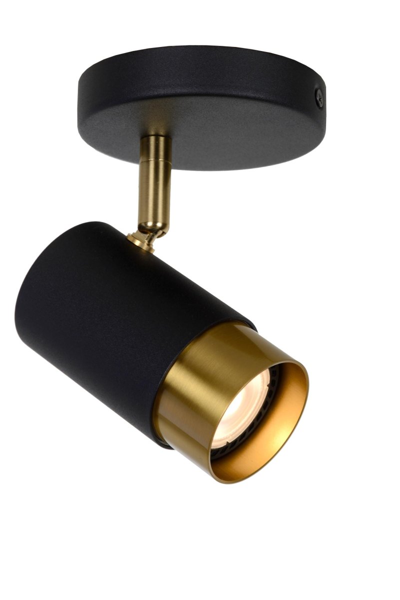 Floris Svart spotlight Fra Lucide - Unike produktegenskaperPasser for bruk med LED-lyskildeDenne lampen er roterbar og vippbarLett å koble til en dimmer (ekskl.
