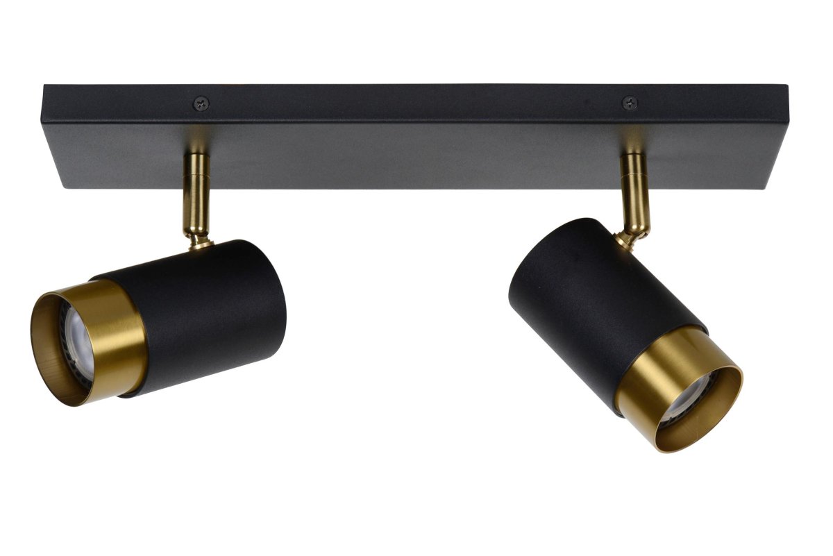 Floris 2 Svart spotlight Fra Lucide - Unike produktegenskaperPasser for bruk med LED-lyspærerDenne lampen er roterbar og vippbarLett å koble til en dimmer (ekskl.