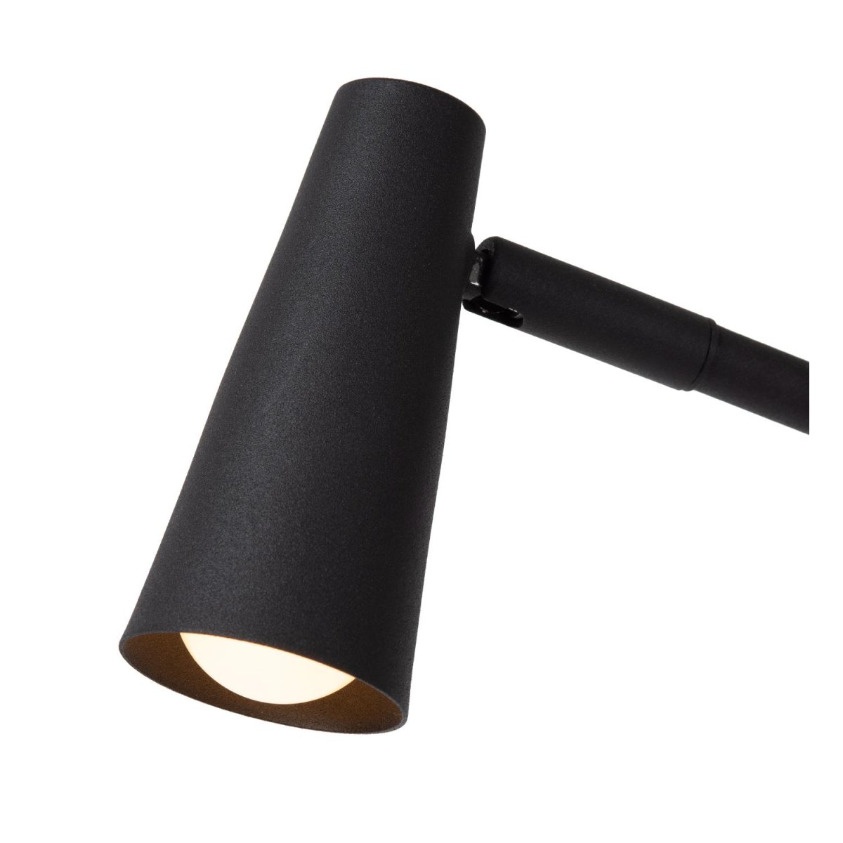 Stirling 47cm Svart skrivebordslampe Fra Lucide - I tillegg til å gi mye lys, kan du enkelt justere lysstyrken med 3-trinns berøringsdimmer på lampen, s&aring; at lyset passer ditt humør og dine aktiviteter.