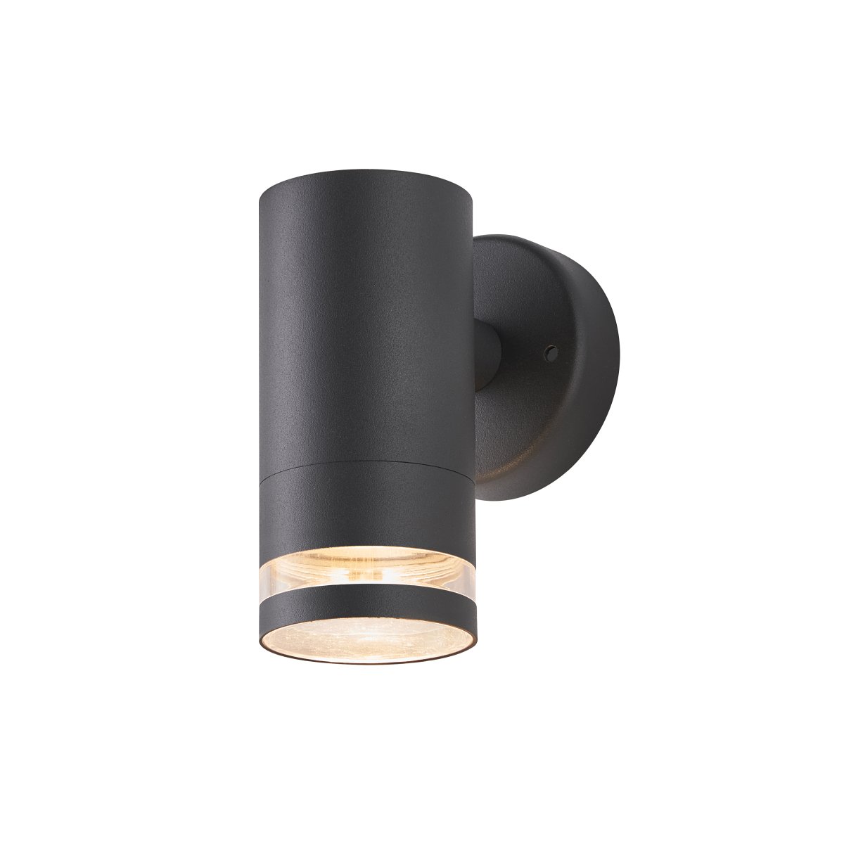 Cylinder Antrasitt utendørslampe Fra Lampan - Lampan lyser fint ner p&aring; v&auml;ggen och skapar en h&auml;rlig atmosf&auml;r.