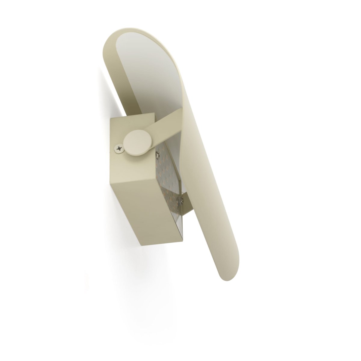 Novo 25cm Beige vegglampe Fra Faro Barcelona - Laget av metall og kan monteres b&aring;de vertikalt og horisontalt &ndash; perfekt for tilpasningsdyktige interi&oslash;rer.