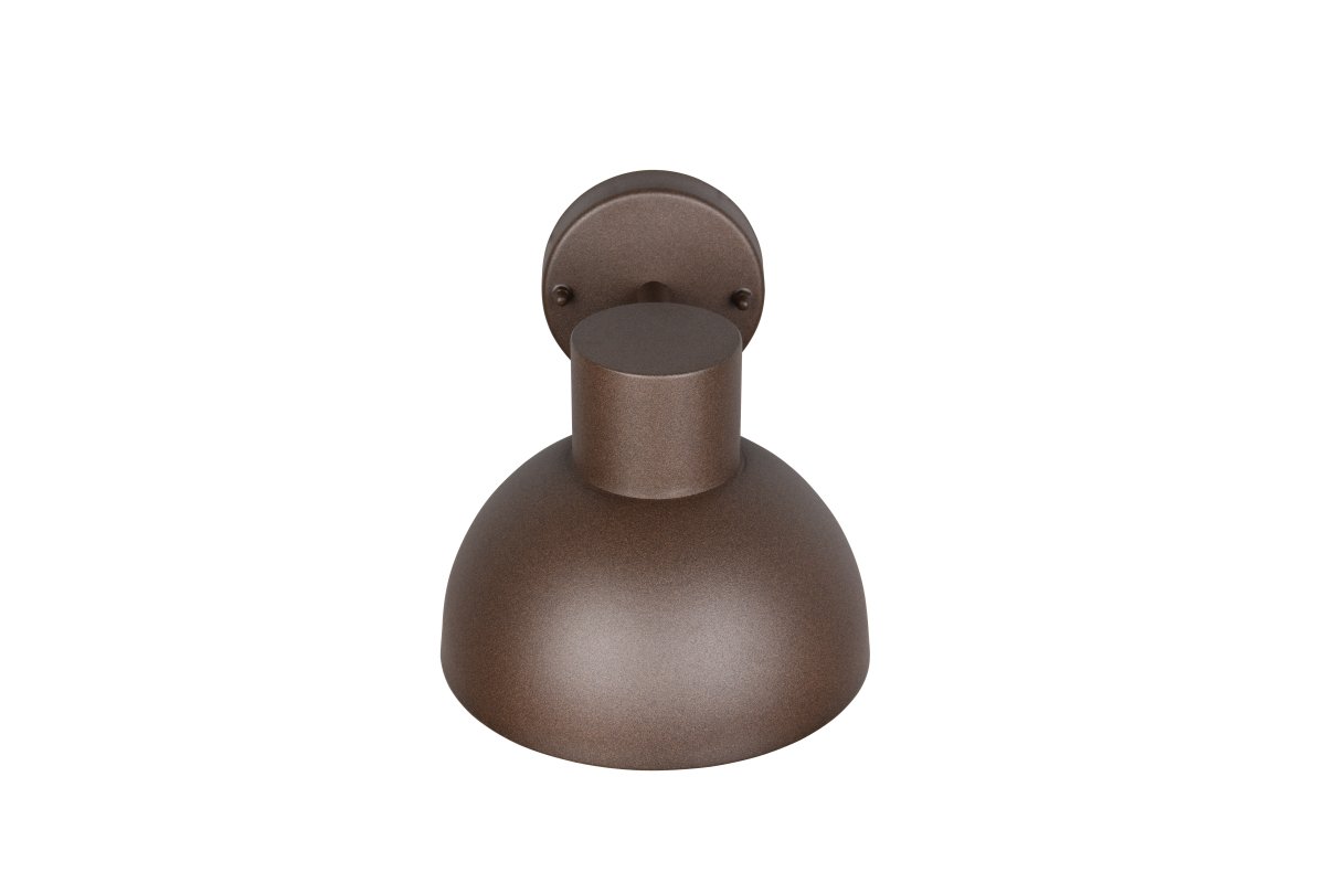 Elbe 20cm Rusten brun utendørslampe Fra Trio Lighting - Med IP44-klassifisering er den motstandsdyktig mot regn og fuktighet, og sprer et mykt, nedoverrettet lys som skaper en trygg og hyggelig inngang.