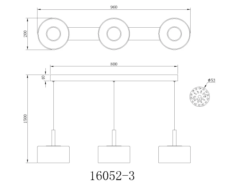 Trenton 96cm Hvit Taklampe Fra Globo Lighting - Denna takpendel &auml;r idealisk f&ouml;r matsalar och k&ouml;k, d&auml;r den skapar en inbjudande atmosf&auml;r och ett stilrent uttryck.