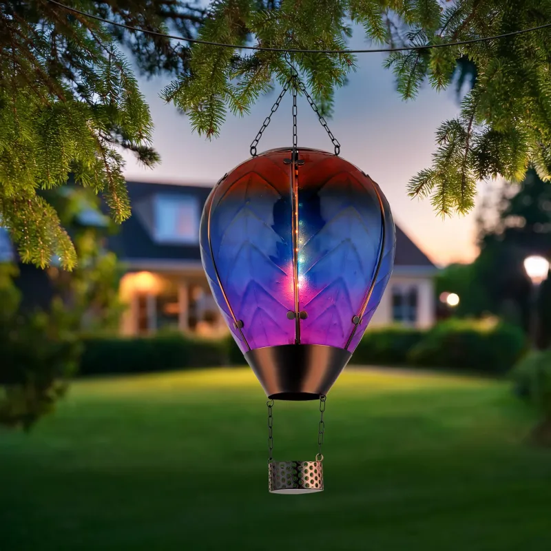 Balloon Flerfarget solcellelampe Fra Globo Lighting - En unik och st&auml;mningsfull detalj som ger utomhusmilj&ouml;n en lekfull och elegant touch!