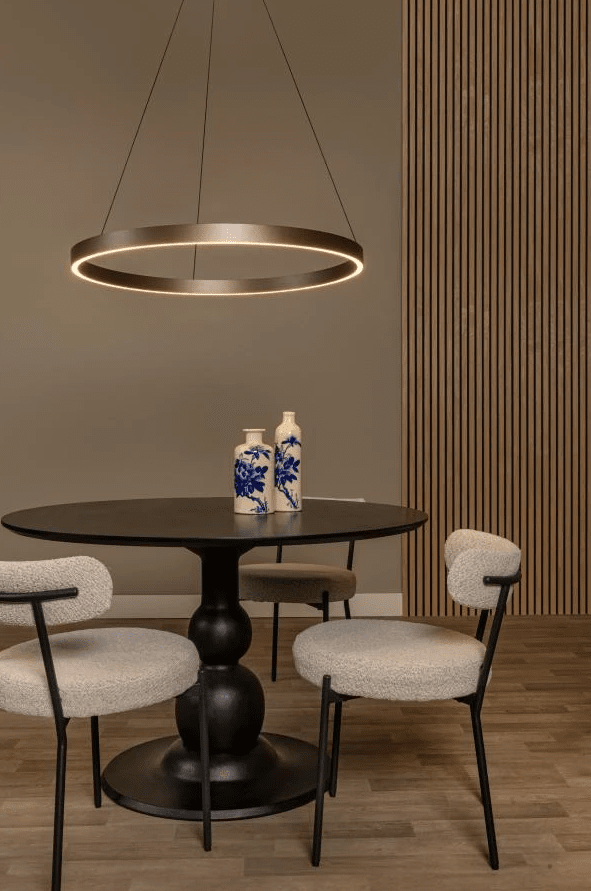 Liane Ø80 Brun Taklampe Fra Lucide - Plasser den over spisebordet, i stuen eller i gangen.