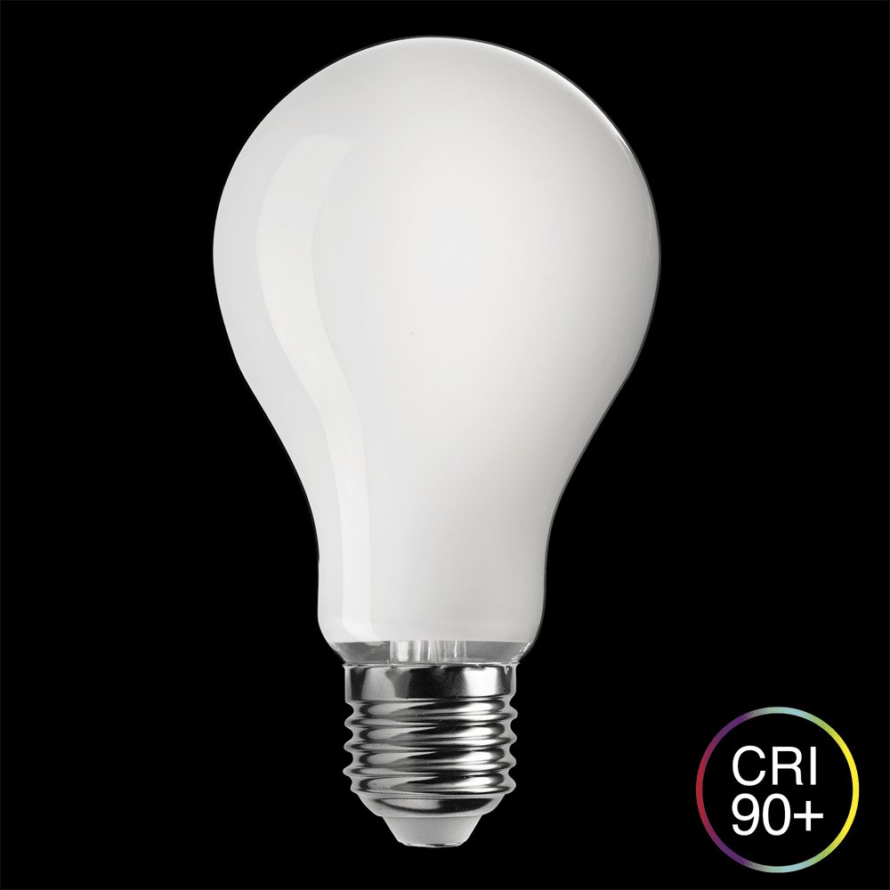 E27 normal opal 12W 3000K dimbar Gjennomsiktig Fra Unison - UNI-LEDISON normal opal E27 lyskilde med en effekt p&aring;; 12W og et varmhvitt lys p&aring; 3000K gir mykt og behagelig lys.
