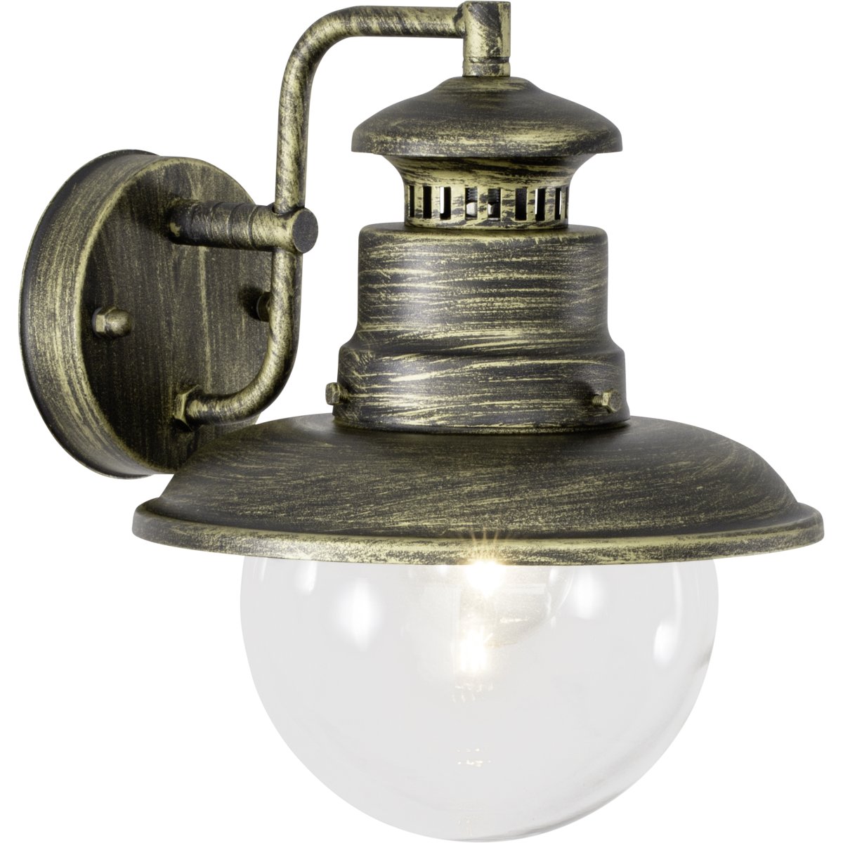 Artu Antikk sort utendørslampe Fra Brilliant - Utendørs vegglampe Artu er et must ved enhver inngang.