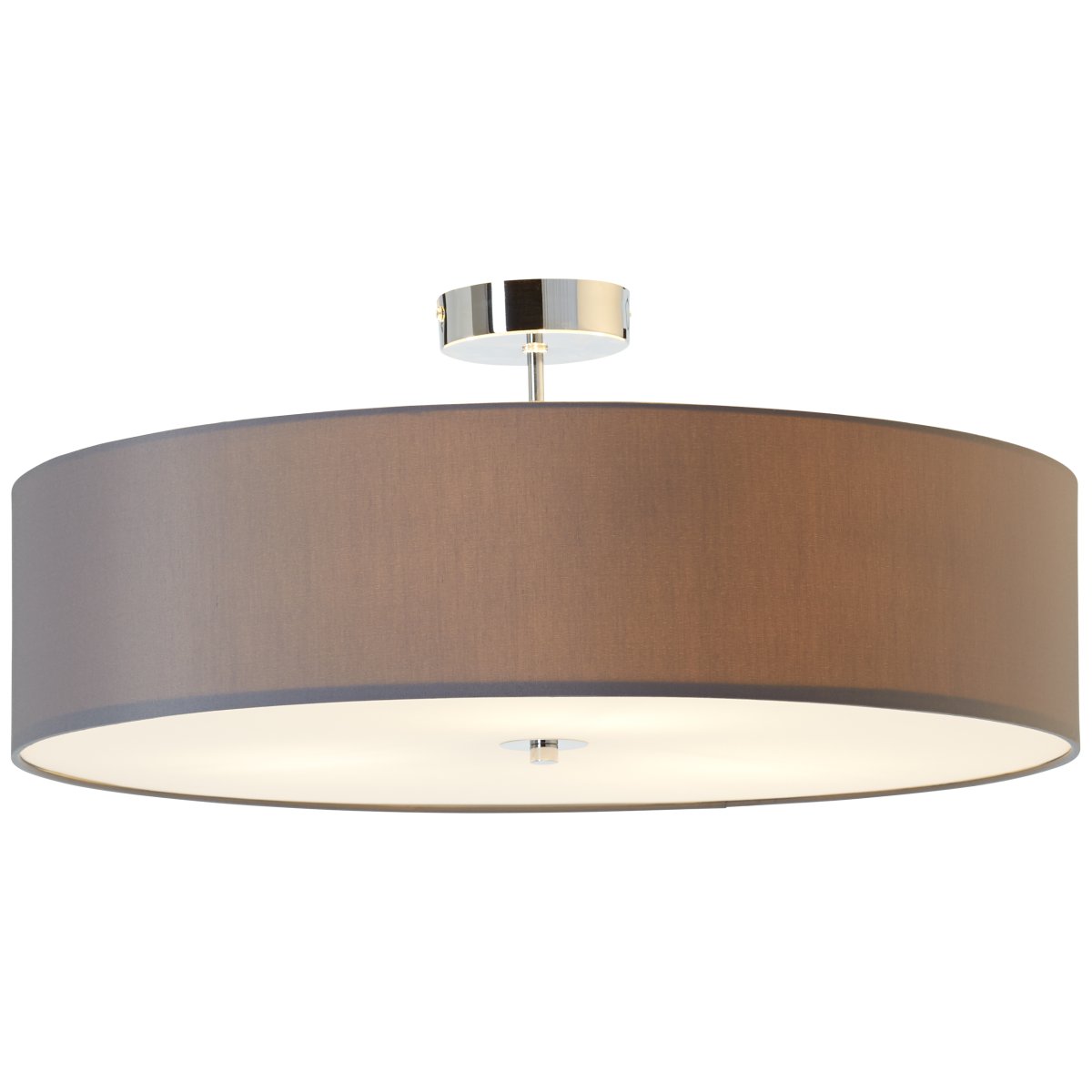 Andria Ø60 Grå plafond Fra Brilliant - Den dekorative Andria taklampen sprer et hyggelig og innbydende lys i alle rom, uansett om det er p&aring; soverommet eller gangen.
