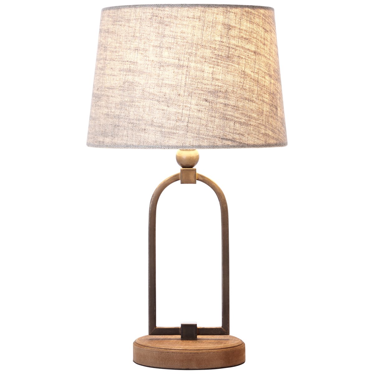Sora 44cm Beige bordlampe Fra Brilliant - Lampen er utstyrt med ledningsbryter for enkel håndtering, og tilkoblingskabelen er ca.