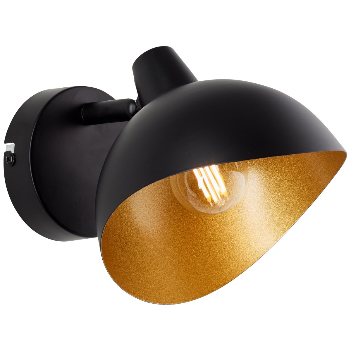 Layton Ø15 Matt svart vegglampe Fra Brilliant - Denne spotlighten er perfekt for fleksible lysløsninger hvor lysretningen enkelt kan justeres med det roterbare hodet.