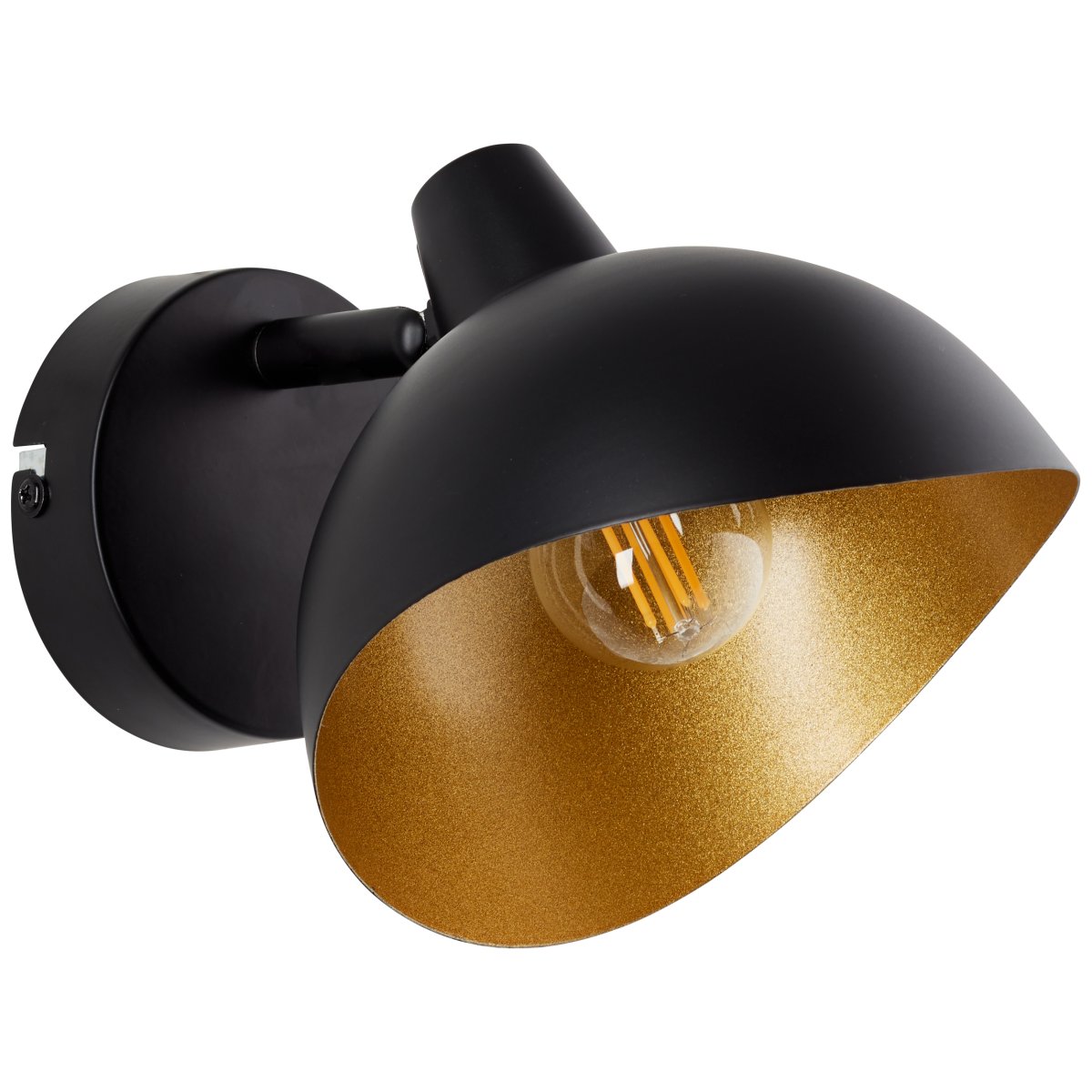 Layton Ø15 Matt svart vegglampe Fra Brilliant - Denne spotlighten er perfekt for fleksible lysløsninger hvor lysretningen enkelt kan justeres med det roterbare hodet.