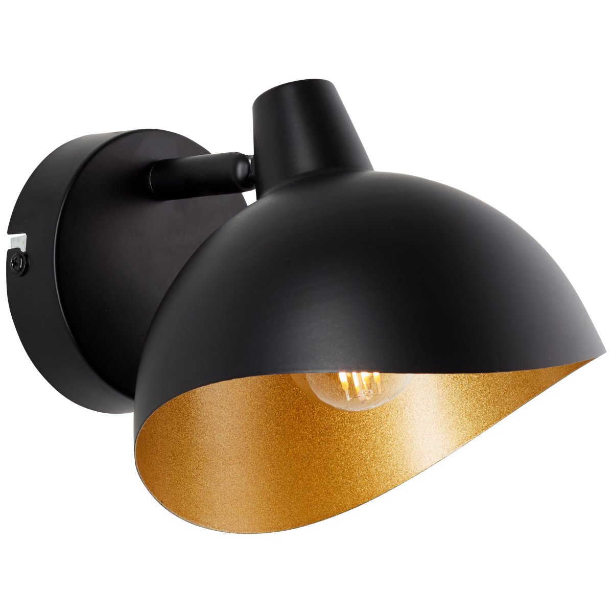 Layton Ø15 Matt svart vegglampe Fra Brilliant - Denne spotlighten er perfekt for fleksible lysløsninger hvor lysretningen enkelt kan justeres med det roterbare hodet.