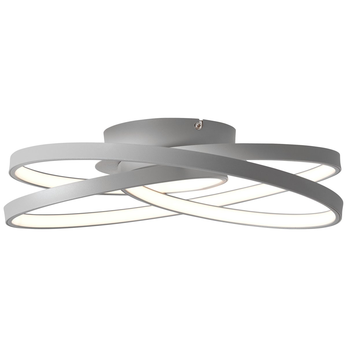 Labyrinth Ø40 Grå plafond Fra Brilliant - Den stilige gr&aring; fargen gir en f&oslash;lelse av eleganse og hygge, og LED-teknologien s&oslash;rger for energieffektiv belysning med h&oslash;y lysstyrke.