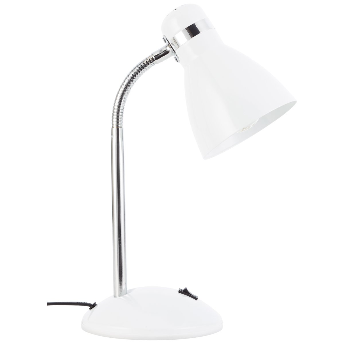 Allison 34cm Hvit skrivebordslampe Fra Brilliant - Allison bordlampe er et elegant og praktisk tillegg til b&aring;de arbeids- og oppholdsrom, perfekt for lesing, skriving eller dekorativ belysning.