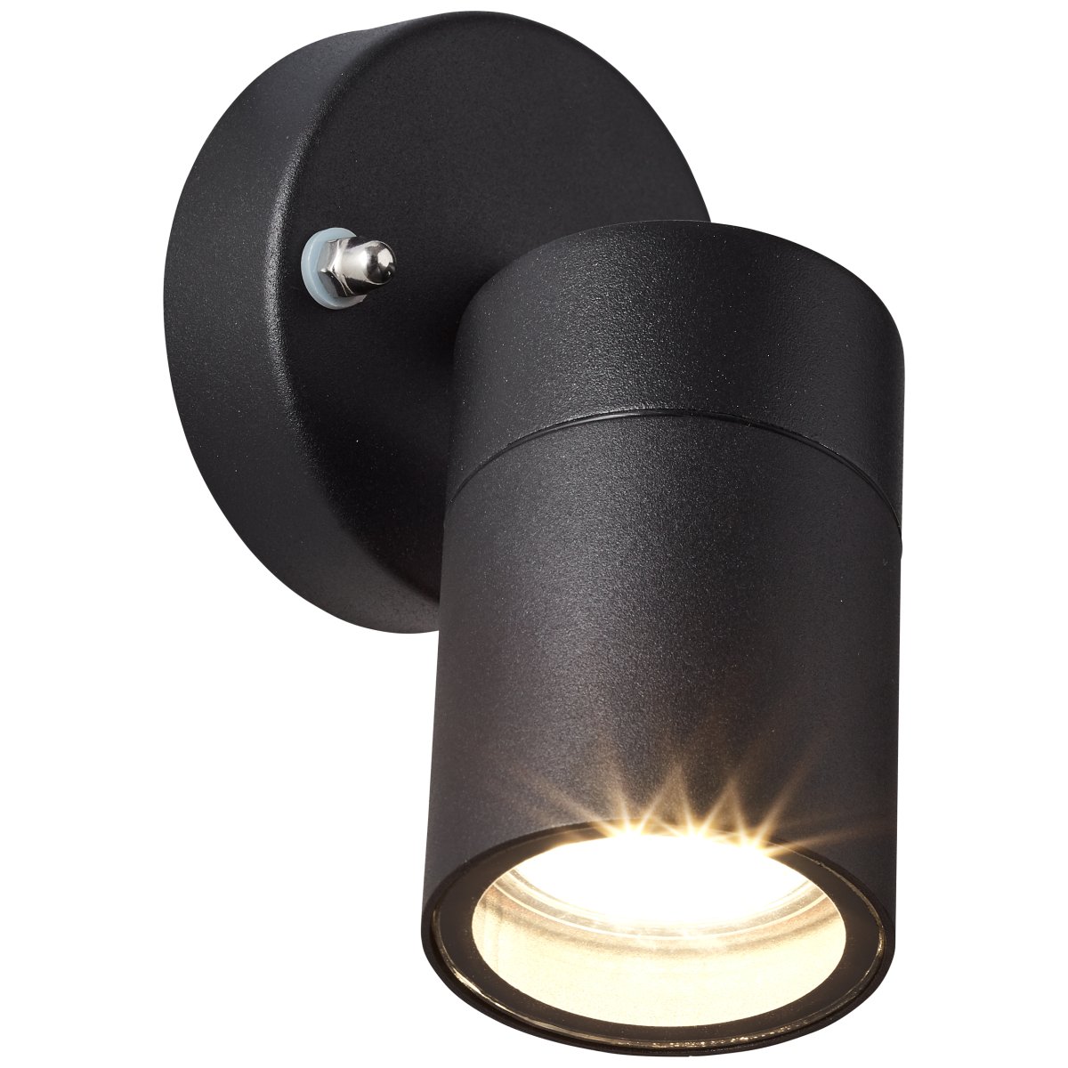Jandy Svart utendørslampe Fra Brilliant - Denne veggspotten gir et innbydende lys og er perfekt for stuen som gangbelysning eller dekorativ aksent.
