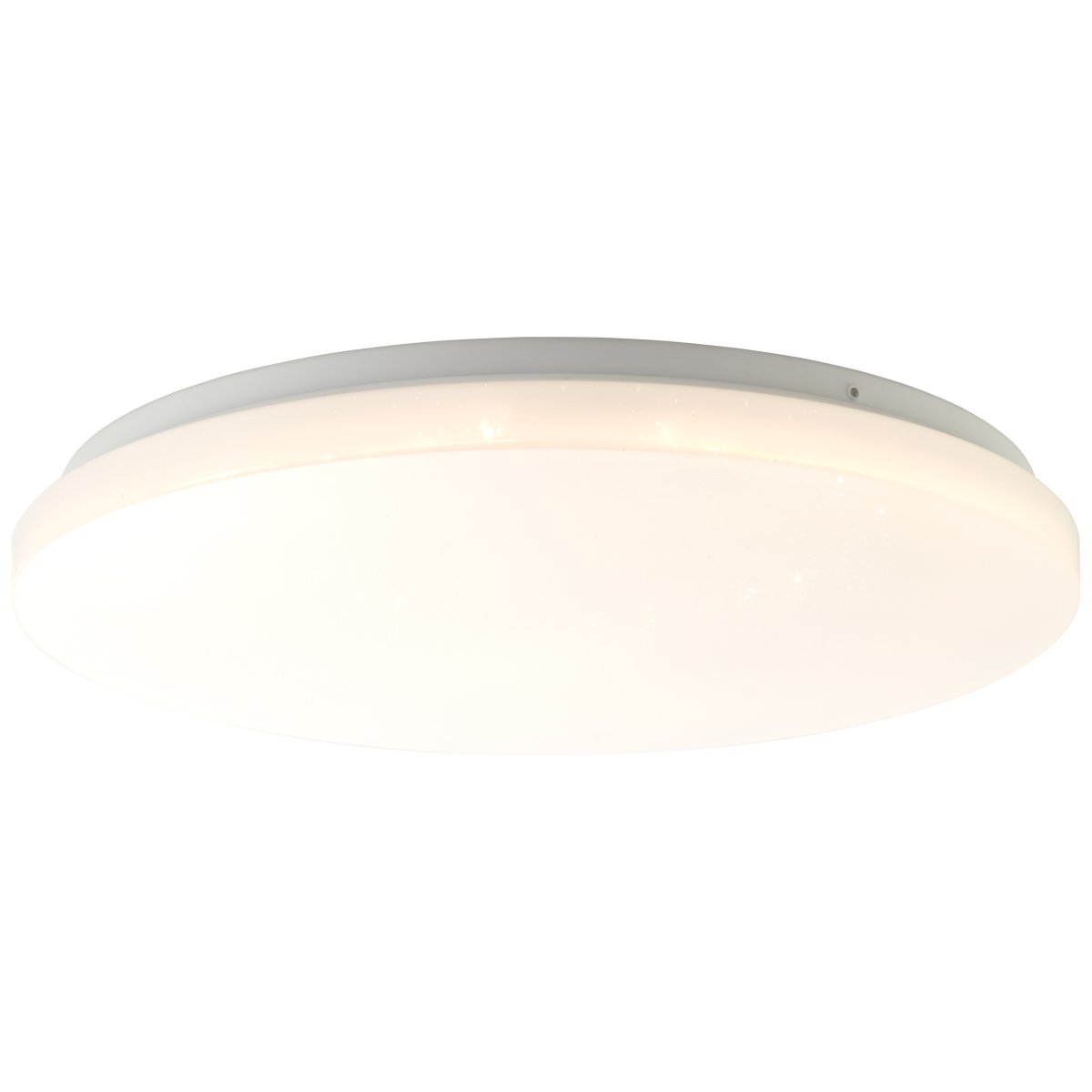 Farica Starry Ø34 Varm hvit plafond Fra Brilliant - Lampen har en stjernehimmeleffekt der flekker; Gjennomsiktige prikker p&aring; skjermen ligner skinnende stjerner, noe som gj&oslash;r den ideell for soverom og barnerom.