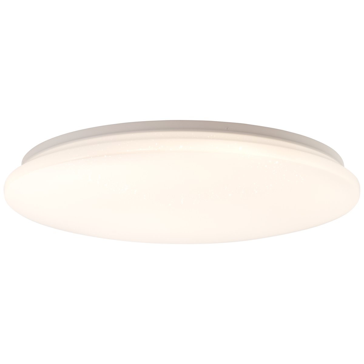 Farica Starry Ø50 Varm hvit plafond Fra Brilliant - Lampen har en stjernehimmeleffekt der flekker; Gjennomsiktige prikker p&aring; skjermen ligner skinnende stjerner, noe som gj&oslash;r den ideell for soverom og barnerom.