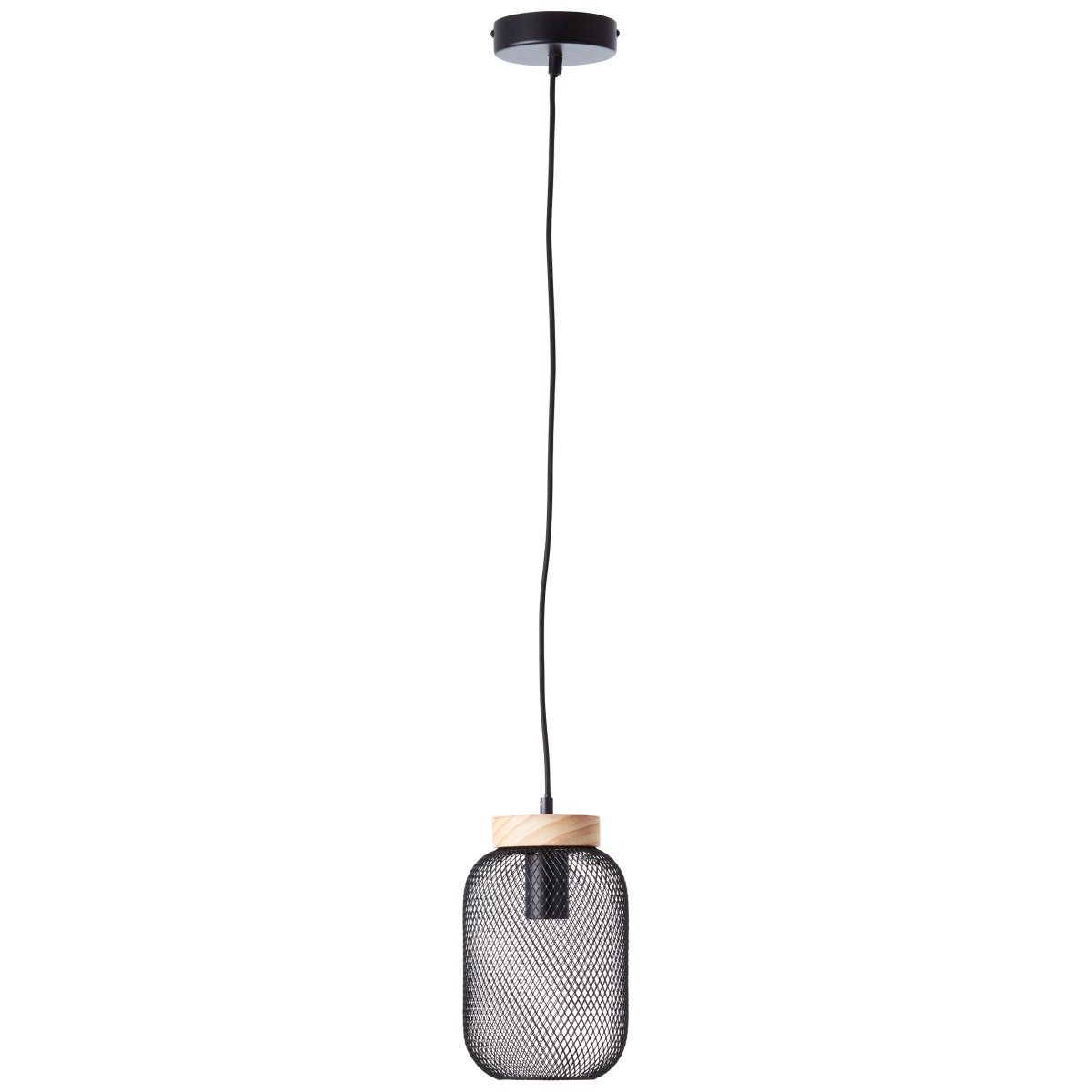 Giada Ø16 Svart Taklampe Fra Brilliant - Den lyse fargeskalaen og det naturlige innslaget av tre; gir en følelse av letthet og harmoni.