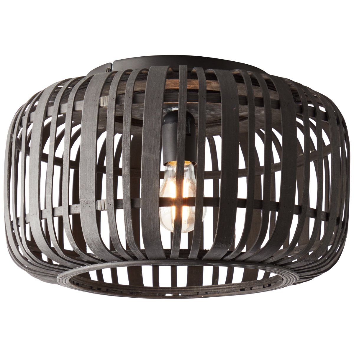 Woodrow Ø40 Mørkt tre plafond Fra Brilliant - Lampen gir et varmt og behagelig lys og skaper en behagelig følelse i rommet.