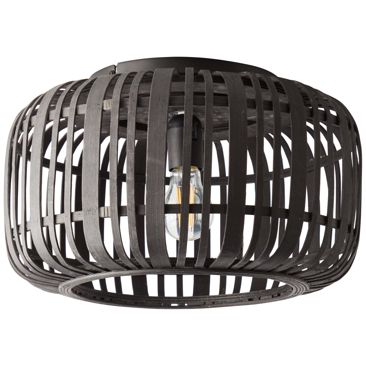 Woodrow Ø40 Mørkt tre plafond Fra Brilliant - Lampen gir et varmt og behagelig lys og skaper en behagelig følelse i rommet.