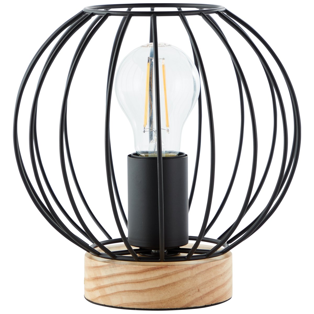 Sorana 20cm Svart bordlampe Fra Brilliant - Denne lampen kombinerer nostalgiske og moderne elementer for &aring; skape en moderne interi&oslash;rstil kalt "Neo Retro", en trend som kombinerer retro og moderne designelementer.