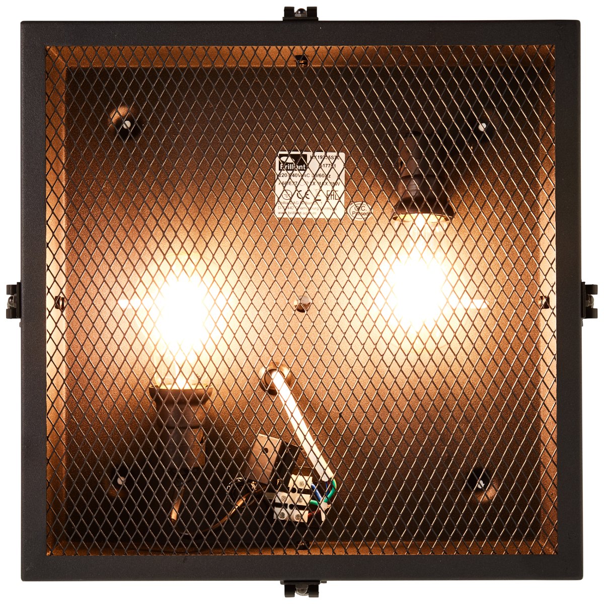 Zois 34cm Svart plafond Fra Brilliant - Taklampen Zois er designet i en industriell stil og skaper en unik atmosfære i hjemmet.