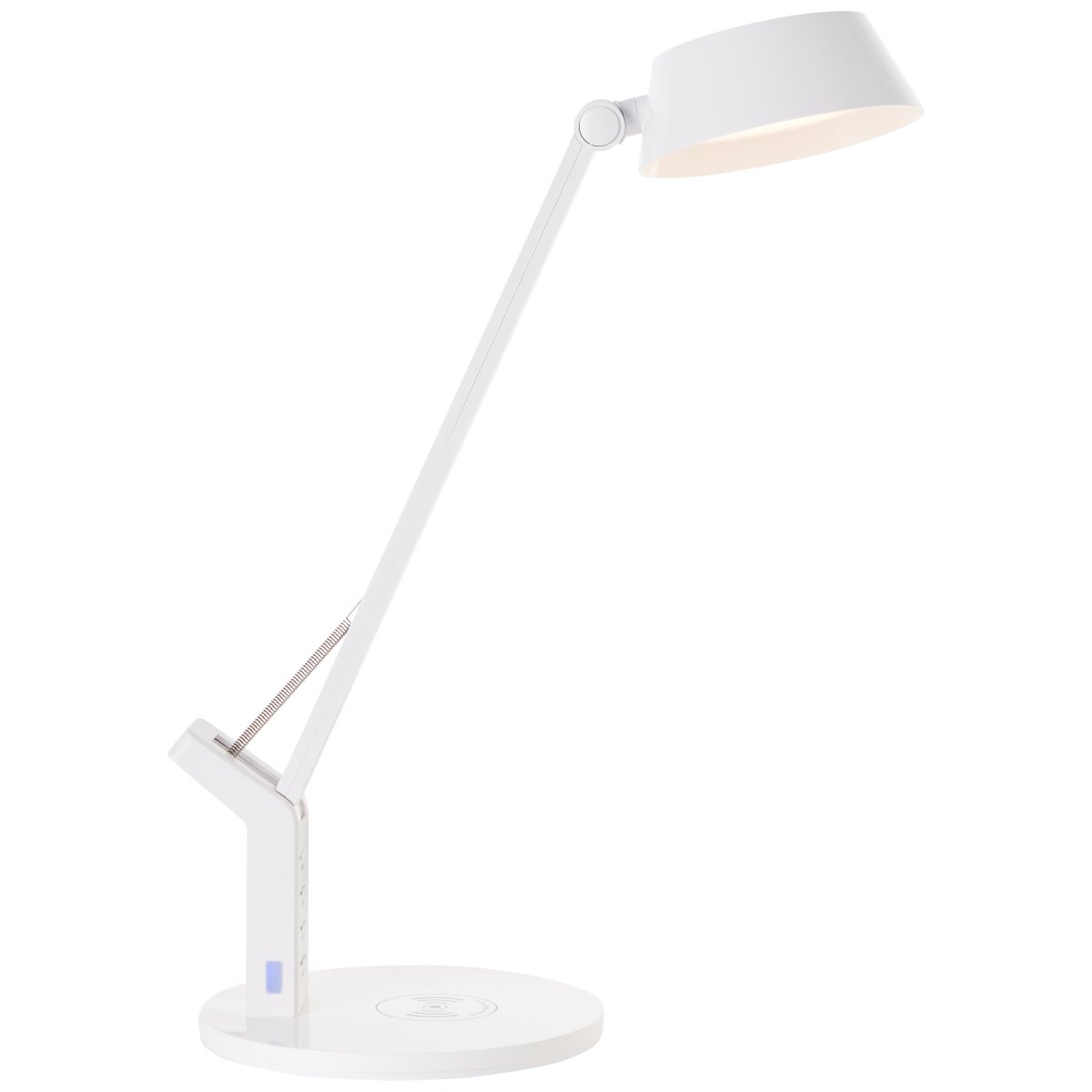 Kaila 40cm Hvit skrivebordslampe Fra Brilliant - Lampen har en berøringsdimmer som gjør at du enkelt kan justere lysstyrken, og CCT-teknologien gir deg muligheten til å velge mellom varmt hvitt og kjølig hvitt lys.