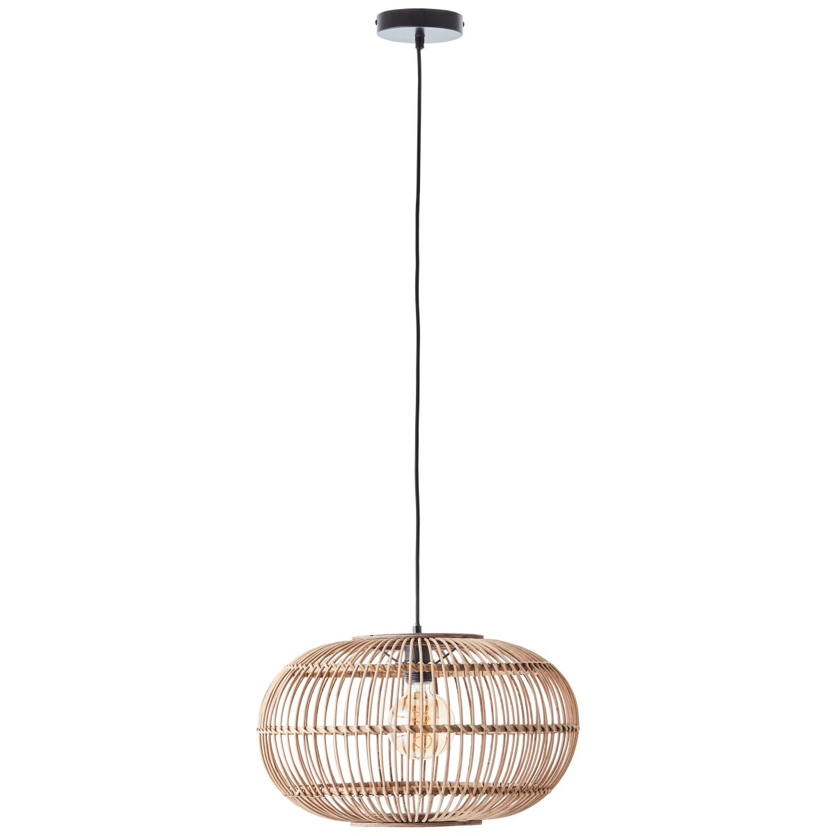 Woodball Ø45 Natur Taklampe Fra Brilliant - Den rustikke og varme estetikken gj&oslash;r den til en perfekt interi&oslash;rdetalj for ulike rom og stiler.