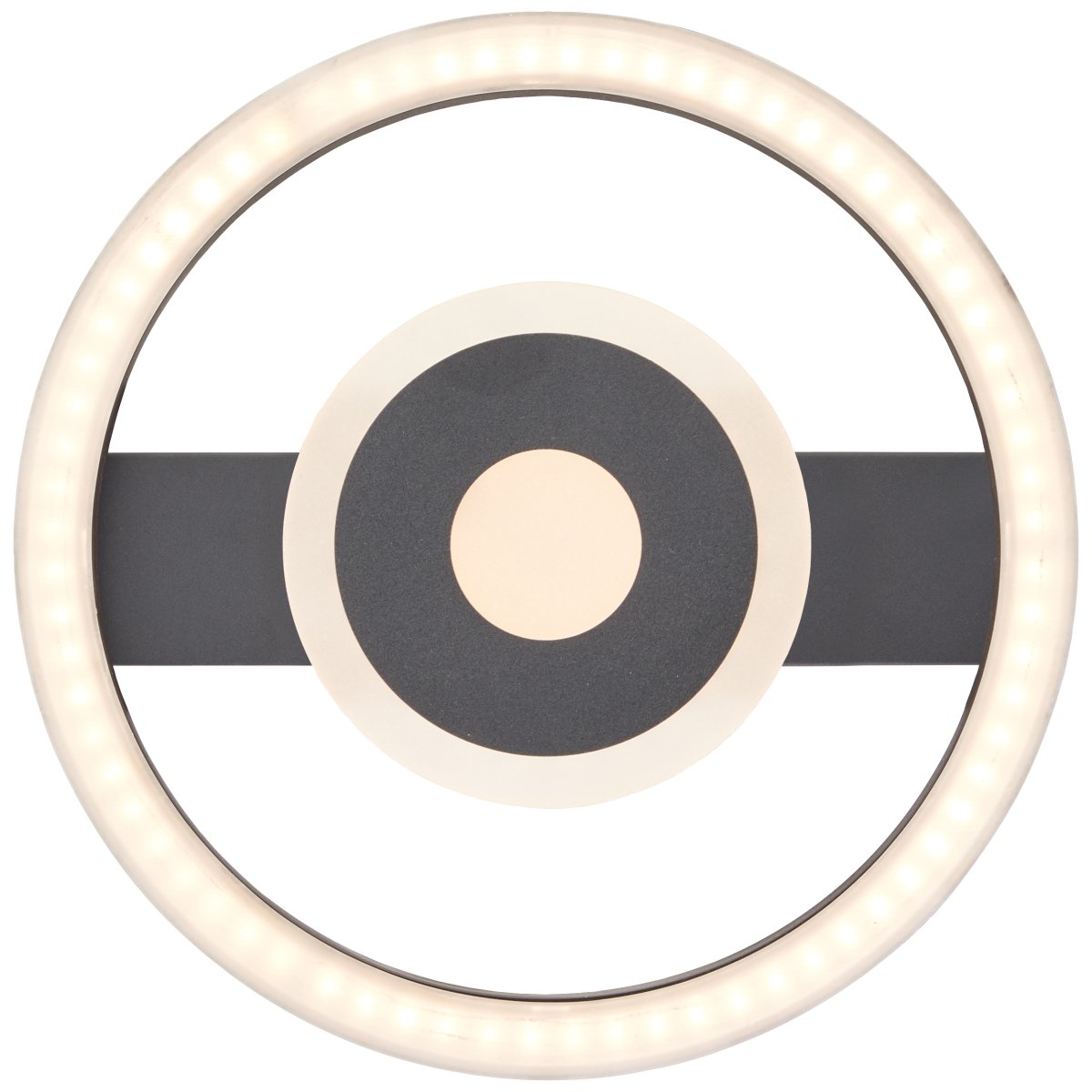 Maureen Ø20 Svart plafond Fra Brilliant - Taklampen Maureen skaper dekorativ belysning og passer perfekt i b&aring;de stuer og arbeidsrom.