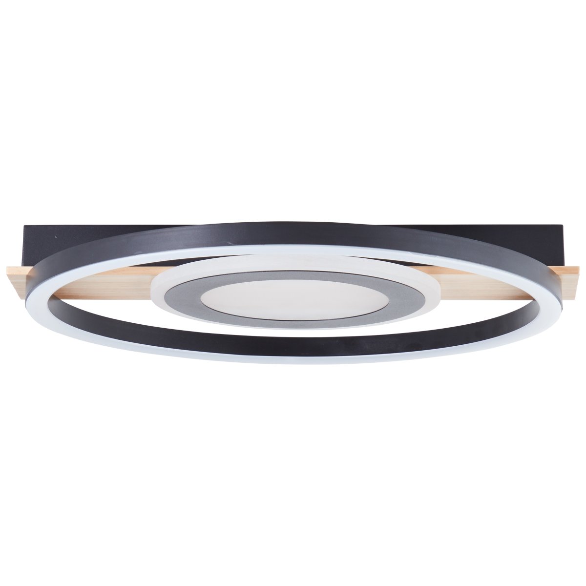 Maureen 40cm Svart plafond Fra Brilliant - Med energieffektiv LED-teknologi og en lysstyrke p&aring; 2900 lumen er den lys nok til &aring; v&aelig;re den eneste lyskilden i mellomstore rom.