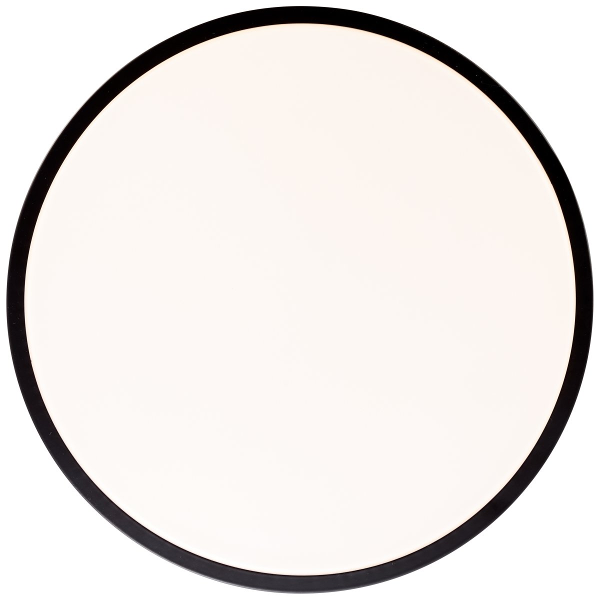 Slimline Ø33 Svart plafond Fra Brilliant - Til tross for st&oslash;rrelsen har den en sterk lysstyrke p&aring;&aring; 2400 lumen og en varmhvit lysfarge til 3000 Kelvin, som skaper en hyggelig atmosf&aelig;re.