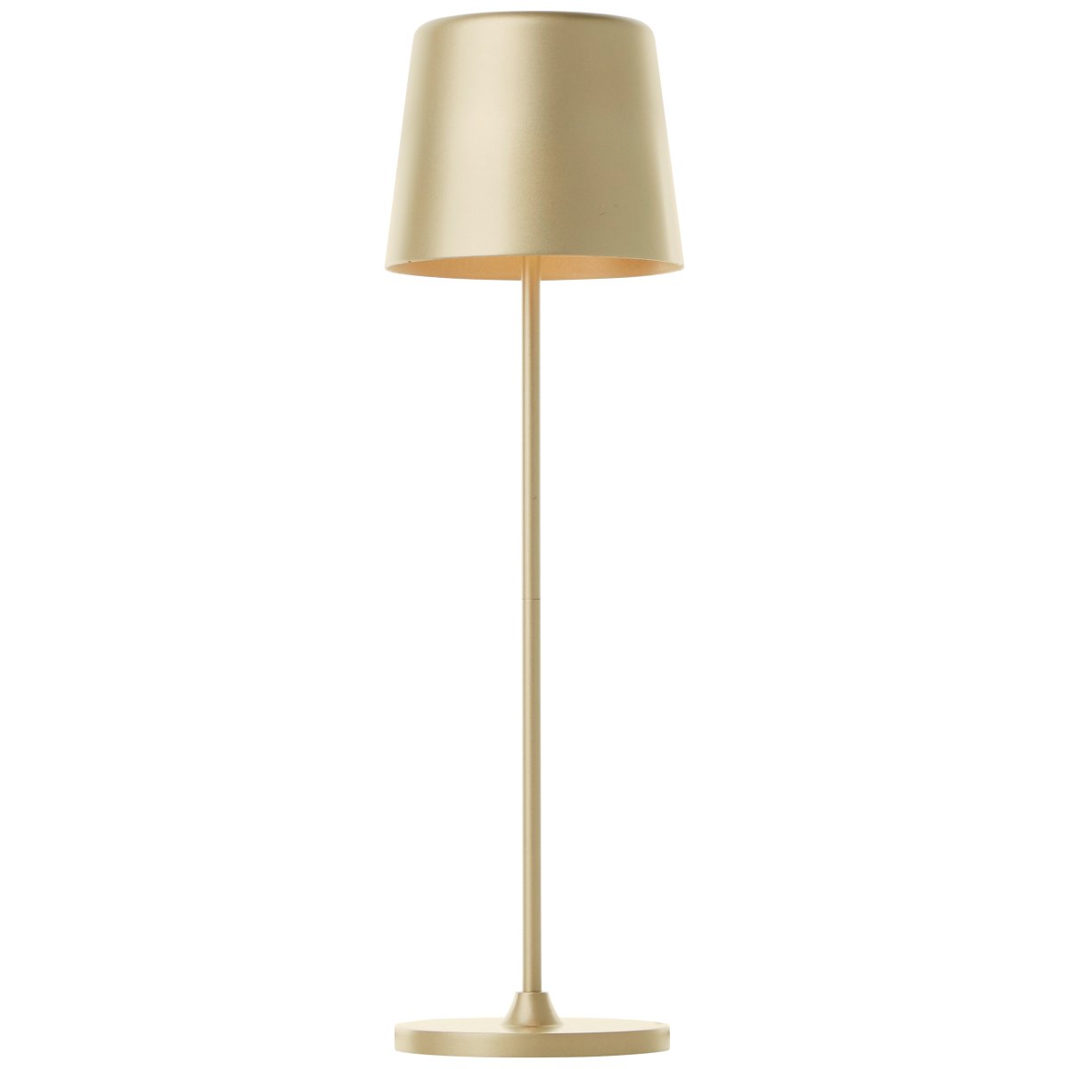 Kaami 37cm Matt gull bærbar Fra Brilliant - Med sin h&oslash;ye IP44-klassifisering er den v&aelig;rbestandig, perfekt for b&aring;de utend&oslash;rs og innend&oslash;rs bruk.