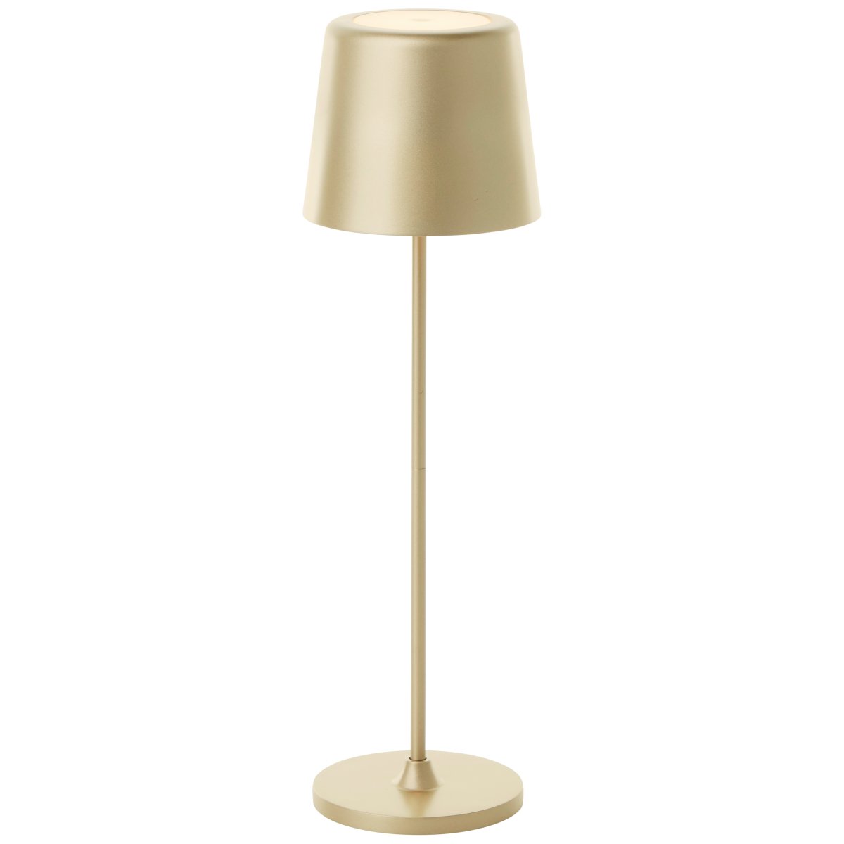 Kaami 37cm Matt gull bærbar Fra Brilliant - Med sin h&oslash;ye IP44-klassifisering er den v&aelig;rbestandig, perfekt for b&aring;de utend&oslash;rs og innend&oslash;rs bruk.