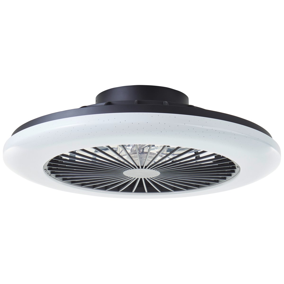Salerno Ø50 Svart Fra Brilliant - Salerno takvifte i sort er en stilig og allsidig l&oslash;sning for belysning og ventilasjon i hjemmet.
