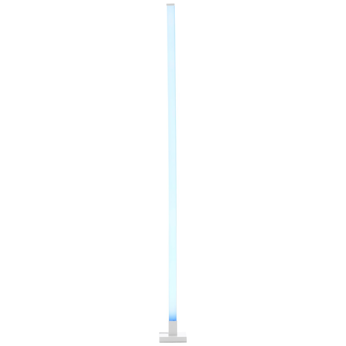 Neele Hvit gulvlampe Fra Brilliant - Med en fjernkontroll kan du enkelt styre lysstyrke og lyseffekter, noe som gjør lampen ideell for både rolige stunder og festlige anledninger.