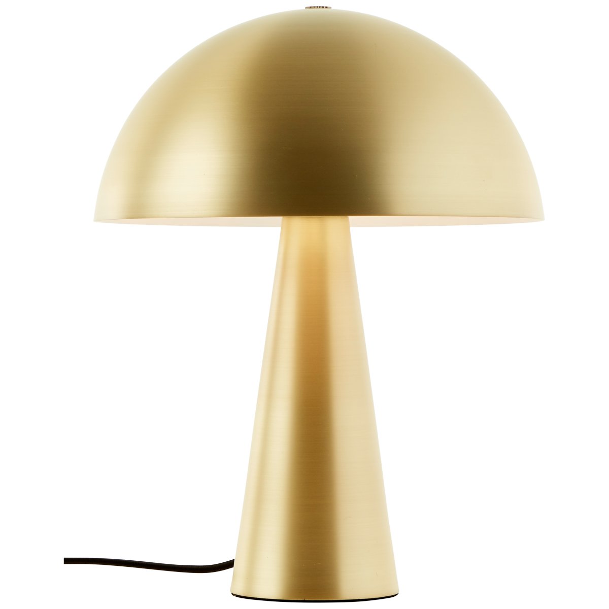 Sigrun 33cm Matt gull bordlampe Fra Brilliant - Den er perfekt som dekorativ belysning i stuen og skaper en varm og innbydende atmosf&aelig;re.