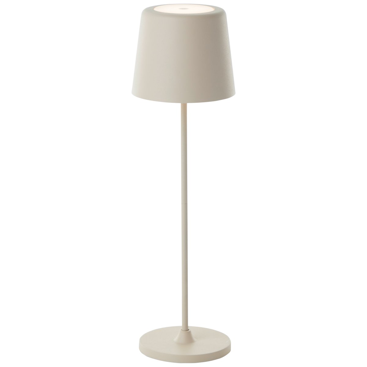 Kaami 37cm Beige bærbar Fra Brilliant - Med sin h&oslash;ye IP44-klassifisering er den v&aelig;rbestandig, perfekt for b&aring;de utend&oslash;rs og innend&oslash;rs bruk.