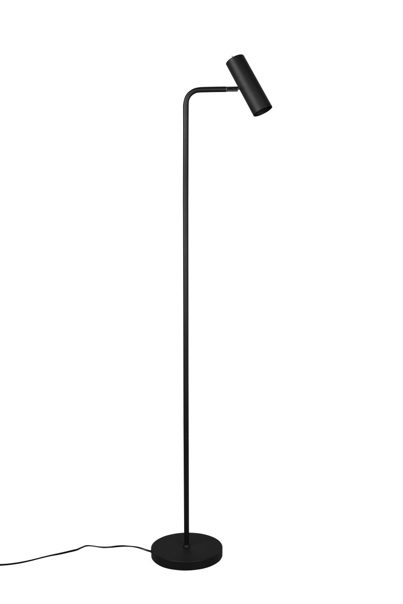 Marley Svart gulvlampe Fra Trio Lighting - Den minimalistiske gulvlampen MARLEY med sine rene linjer og tidløse design setter lyset i fokus og skaper atmosfæriske aksenter.