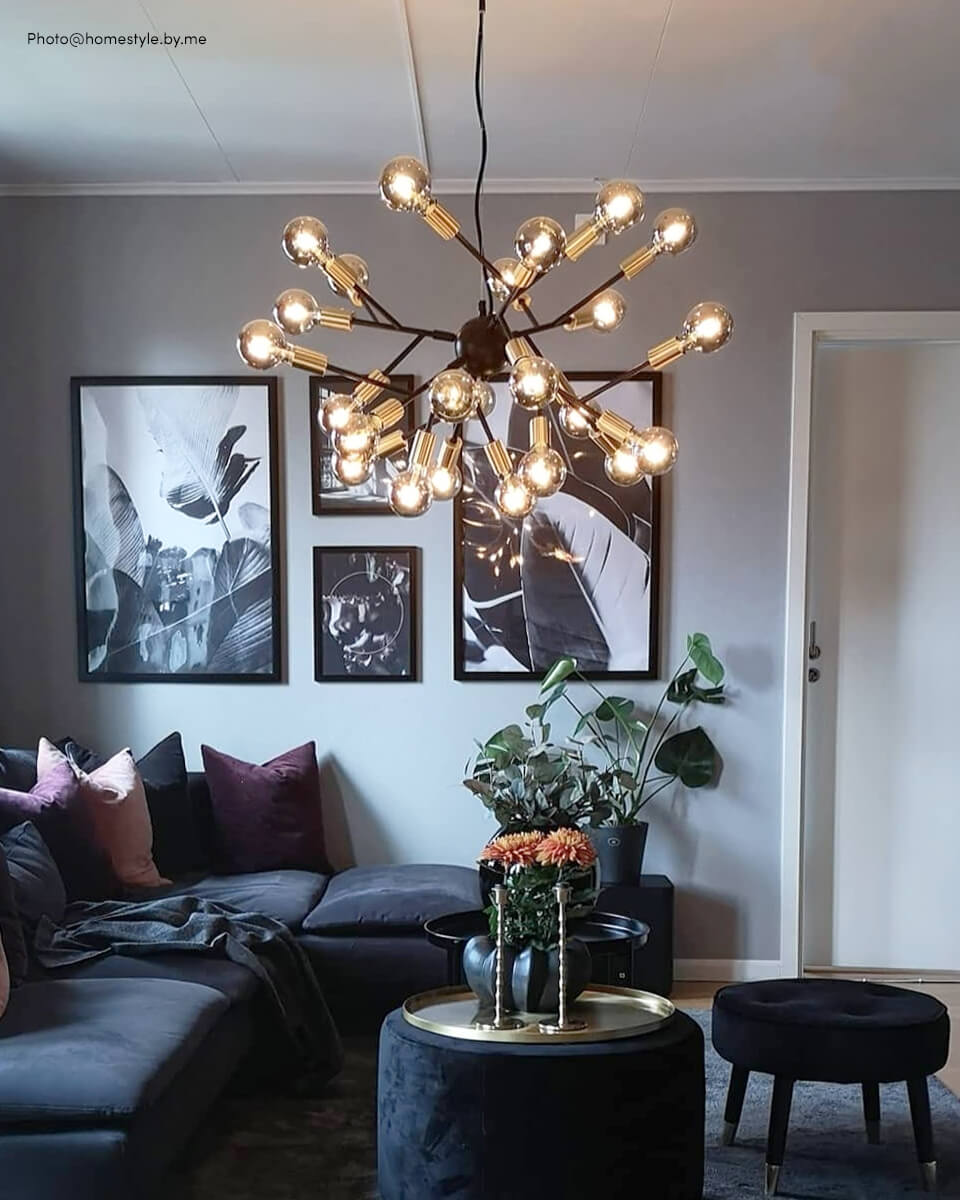 Heroes Ø80 Svart Taklampe Fra By Rydéns - Denne pendellampen er perfekt for de som &oslash;nsker en uttrykksfull lampe.