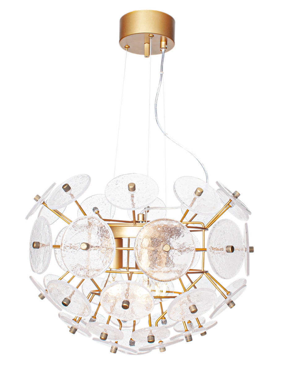 Retrow Ø50 Taklampe Fra By Rydéns - Selve produktet har en høyde på 38 cm og en diameter på 50 cm.