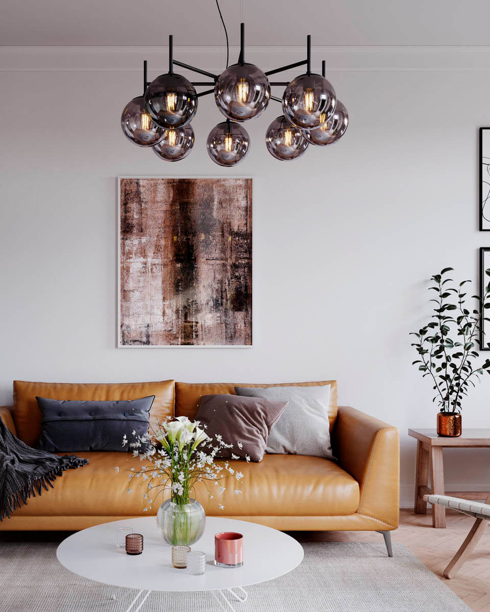 Boyle Ø83 Røykfarget Taklampe Fra By Rydéns - P&aring; den annen side tilf&oslash;rer det r&oslash;kte glasset en ekstra dimensjon og f&aring;r Boyle til &aring; skille seg ut fra mengden, og skaper en dr&oslash;mmende lampe som du vil kunne nyte i mange &aring;r fremover.