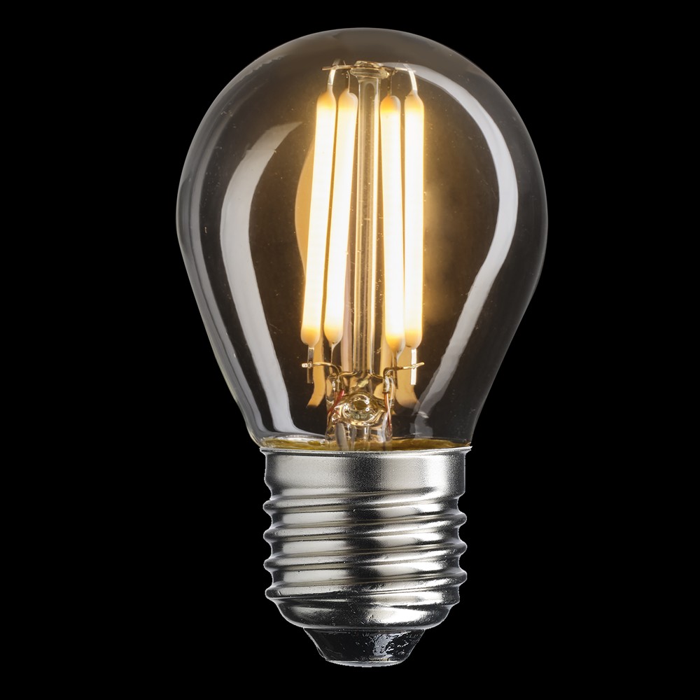 LED E27 kulepære 2W 2700K dimbar Gjennomsiktig Fra Unison - 