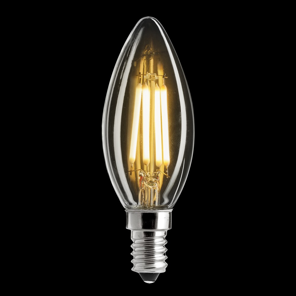 LED E14 Kronelyspære 2W 2700K dimbar Fra Unison - 